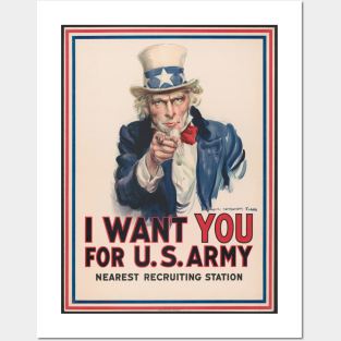 Vintage poster - Uncle Sam - US Army Posters and Art